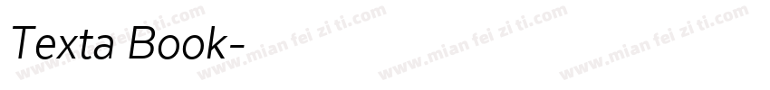 Texta Book字体转换